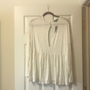 💛Plus Size Cream Top💛